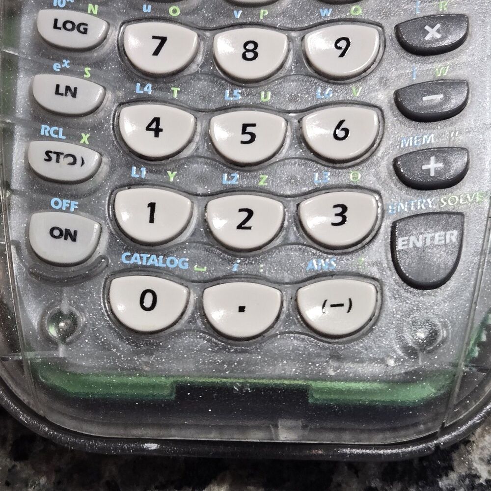 Texas Instruments TI-84 Plus Graphing Calculator Clear Glitter Transparent - Picture 5 of 9